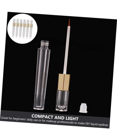 Healvian 6pcs Bottle Female Eyeliner Tubes Mascara Clear Refillable Mascara Tube - Buy Online on GoSupps.com