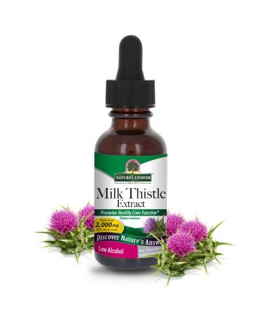 Nature's Answer Milk Thistle Seed with Organic Alcohol 1-Fluid Ounce