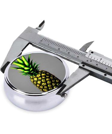 Cartoon Pineapple Pill Box | 3 Compartment Travel Organizer | Portable Round Pill Box for International Shipping - Buy Online on GoSupps.com