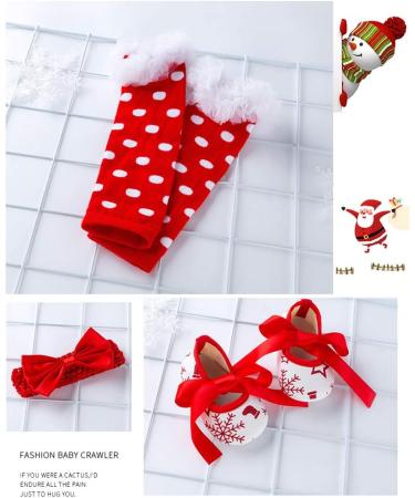 Winmany Baby Girls Christmas Romper Tutu Dress Set 6-12 Months with Headband, Leg Warmer, and Shoes - Christmas Tree - Buy Online on GoSupps.com
