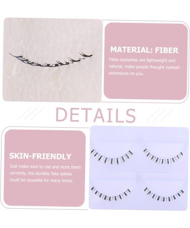 FOMIYES 10 Pairs Lower Eyelashes False Eyelashes Fake Lashes Fake Eyelashes Natural Lashes Bottom Eyelashes Strip Bottom Lashes Natural Eyelashes Transparent Stem Fiber - Buy Online on GoSupps.com