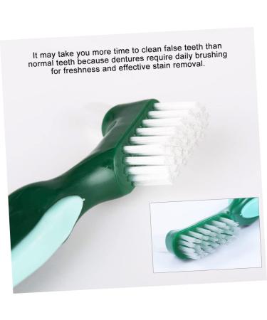 Gatuida 3ST Double-Headed Toothbrush Prosthesis - Adhesive Denture Brush for False Teeth Care | Multi-Layer Bristles Ideal for Gentle Cleaning - Buy Online on GoSupps.com