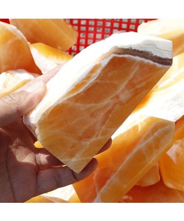 for 1 Kg Natural Rough and Raw Yellow Calcite Quartz Crystal Stone Piedras decorativas para el hogar PEIQIYIN - Buy Online on GoSupps.com