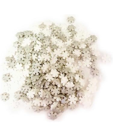 A Pinch Of - Christmas Festive Silver & White Snowflake Sugar Shapes Cake Topper Sprinkles - 25g Edible Glimmer & Matt Sugar Festive Cupcake Decorations - Ideal For Xmas Themed Party Cakes And Bakes - Buy Online on GoSupps.com