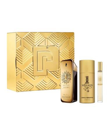 Paco One Million Parfum 3 Pcs Set: 3.4 Sp (Metal Box) - Buy Online on GoSupps.com