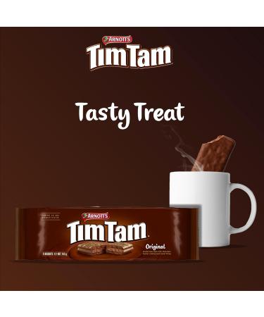 Arnott s Tim Tam Biscuits Bars with Milk Chocolate Flavour Coating Original 163g - Buy Online on GoSupps.com