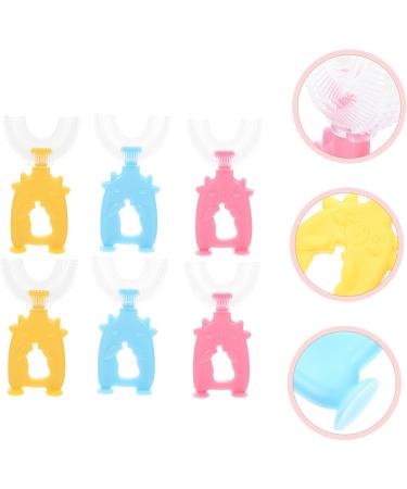 Shop Minkissy 6-Piece Shaped Manual Toothbrush Set for Kids | Eco-Friendly Children's Dental Care - Buy Online on GoSupps.com