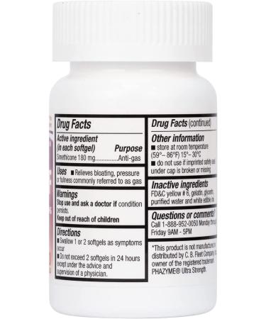 HealthA2Z Gas Relief Simethicone 180mg - 120 Softgels | Ultra Strength for Stomach Discomfort & Gas | Anti Flatulence Formula | Fast Gas Relief - Buy Online on GoSupps.com