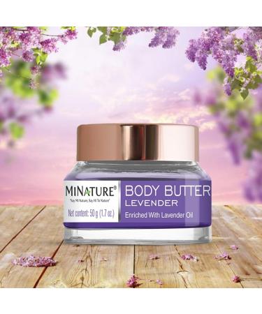 minature Body Butter - 50g (1.7oz) | Enriched with Lavender oil | Non-Greasy Moisturizer | Enriched with Levender oil | Cruelty-Free| Light Weight - Buy Online on GoSupps.com