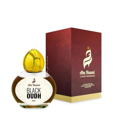 Abu Haami Black Oudh Attar Luxury Fragrance | Bold Masculine Scent | Non-Alcoholic Roll-On Perfume for Men | Long Lasting Attar - 12 ml