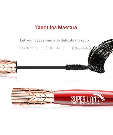 Yanquina Super Long Mascara Yanquina Super Long 4d Yankina Super Long Mascara Yanquina Super Long Luxurious Mascara Super Long Mascara Yanquina All Day Long and Curl Mascara Super Waterproof (3) - Buy Online on GoSupps.com