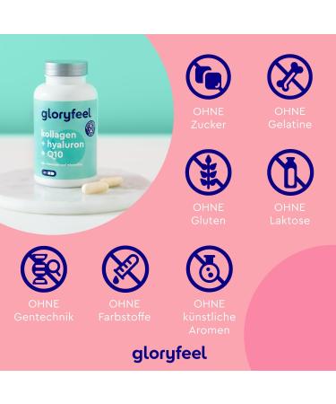 Premium Marine Collagen with Coenzyme Q10 & Hyaluronic Acid - 60 High-Dose Capsules | Zinc Magnesium Vitamins B12 D3 A & C - Laboratory Tested in Germany - Buy Online on GoSupps.com