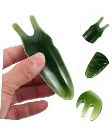 Buy TOVINANNA 1 Multifunctional Massage Tool - Schabe Care Plate Gua Sha Massage Comb - Green 12x4x0.2cm - International Shipping Available - Buy Online on GoSupps.com