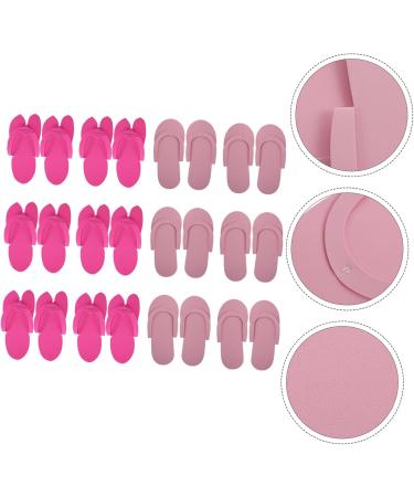 12 Pairs Disposable Foam Slide Shoes for Women - Flip-Flops & Spa Sandals - Slipproof Travel EVA House Shoes - Buy Online on GoSupps.com