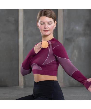 Yoga Massager Ball - Deep Tissue Massage | Sore Muscle Relief | Cork Massage Balls for Gym & Home - Buy Online on GoSupps.com