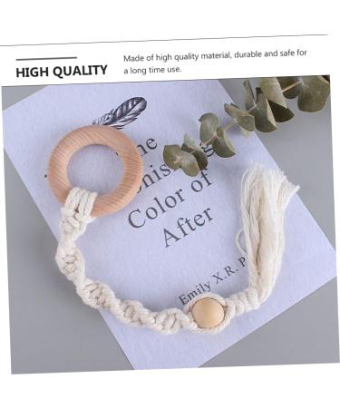 Ibasenice 9 pcs Wooden Infant Teething Toys | Safe Pacifiers for Children - Buy Online on GoSupps.com