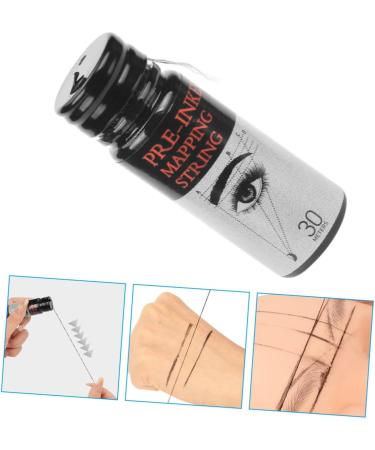 FOMIYES Eyebrow Ink Black Line Eyebrow Drawing Line Tool Measuring Tool Eyebrow Measure Tool Ruler Bottled - Buy Online on GoSupps.com