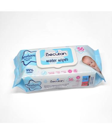 Becutan wet wipes  99% aqua pure  newborn | 56/1