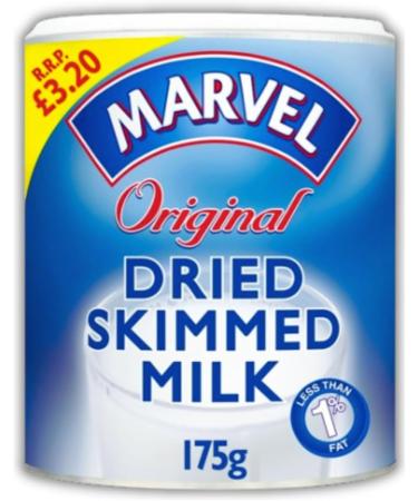 Marvel Dried skimmed milk powder Less than 1% Fat Healthy diet option (6x175g) - Buy Online on GoSupps.com