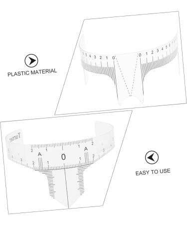 BIUDECO 10pcs Eyebrow Design Ruler Brow Ruler Sticker Eyebrow Tracer Measuring Ruler White Cosmetic Plastic - Buy Online on GoSupps.com