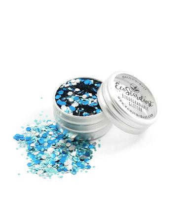 Mermaid Biodegradable Glitter - Eco-Friendly Festival Bioglitter for Face Body Hair & Nails (6g/10ml - Buy Online on GoSupps.com