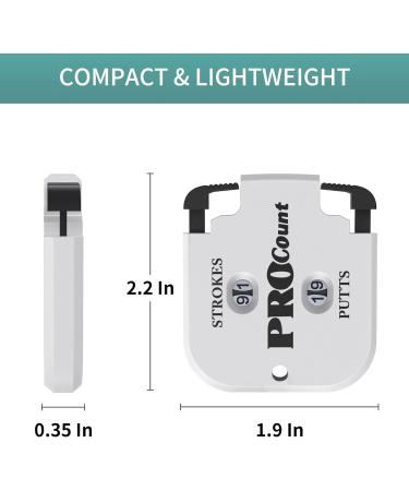 Vibit Mini Golf Score Counter Clicker - 2 Pack Portable Stroke Counter for Golf Game - Outdoor Sport Scoreboard - Putt Scorekeeper - Buy Online on GoSupps.com