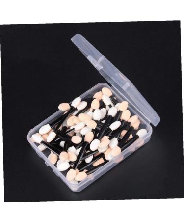 PULABO Dual Sided Eyeshadow Brush 30piece Portable Sponge Tipped Oval Makeup Applicator Tools for Eyeshade Convenient - Buy Online on GoSupps.com