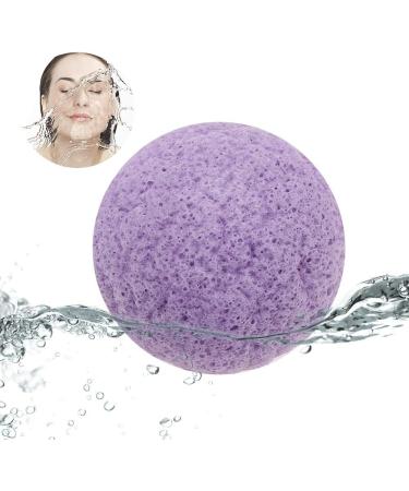 Natural Konjac Sponge Face Bath Sponge Puff Soft Skin Bath Ball Body Facial SPA Exfoliator Washing Cleansing Scrubber with Fine Soft Rich Foam for Women Men Kids (Purple) - Buy Online on GoSupps.com