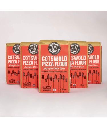 Matthews Cotswold Premium Pizza Flour | Fine White Flour | Blend of UK Hard Wheat | Specialty | Artisanal | Milled In Britain (1.5kg Bag (Single Bag)) - Buy Online on GoSupps.com