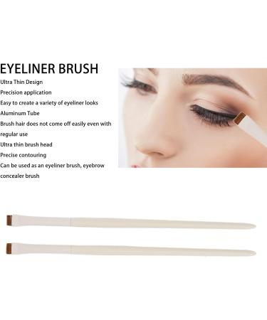 Ultra Thin Flat Definer Brush Fine Angled Eyeliner Brush for Precise Application Soft and Gentle Fiber Durable Aluminum Tube Ideal for Gel Cream or Powder Eyeliner Makeup - Buy Online on GoSupps.com