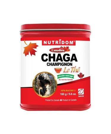 Nutridom Canadian Chaga Mushroom Tea Grind Pebbles Wild-Harvested Hand-Picked 160 g - Buy Online on GoSupps.com