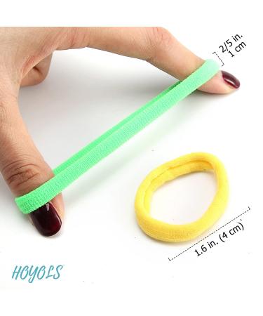 Seamless Hair Band Small Hair Ties - No Wrinkle Damage Ponytail Holders (4cm 10 Mixed Colors Set) - Perfect for Babies - Buy Online on GoSupps.com