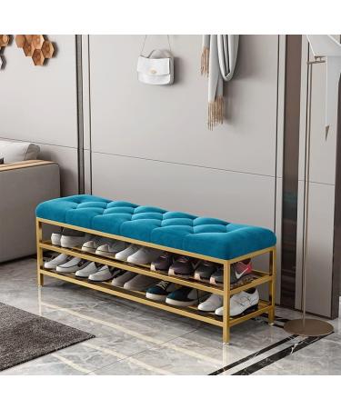 Footstools/Ottomans Nordic Creative Home Shoe Rack Bench Storage Shoe Stool Rack Metal Base Suitable for Living Room Entrance Corner Corridor (Color : Green) (Green) - Buy Online on GoSupps.com