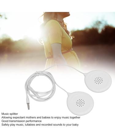 Prenatal Belly Speaker Music Splitter for Baby Bump Headphones - Safely Play Music & Voices to Your Baby in The Womb - Buy Online on GoSupps.com