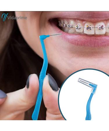 Vidaprime Pack X20 Extra Fine Intermediate Brushes - Soft Interdental Brush for Tartar Removal - Perfect for Interdental Spaces 0.5mm 0.8mm 1mm - Buy Online on GoSupps.com