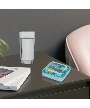 Naturetouch Pill Organizer - 4x Daily Portable Pill Box for Vitamins Medicines & Supplements - Ideal for Men & Women - Blue - Buy Online on GoSupps.com