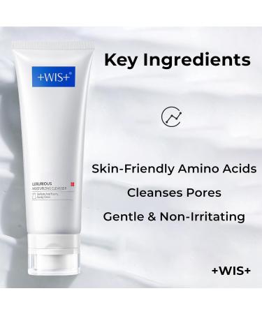 +WIS+ Deep Cleansing Facial Wash Cleanser with Skin-Friendly Amino Acids Daily Mild Face Cleanser for Sensitive Skin PH Balancing (3.5fl.oz/100g) - Buy Online on GoSupps.com