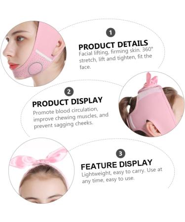 FOMIYES 1pc Thin Lift Belt Lifting Strap Double Chin Belts Sash Belt V Shape Lift Tape Reusable v Line Chin up Belt Ramen Bow Tie Neoprene Plus Nylon Mesh - Buy Online on GoSupps.com