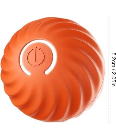 Interactive Dog Toy Ball Self-Strolling Wicked Ball for Boredom Relief | Perfect for Indoor Play - Orange - Buy Online on GoSupps.com
