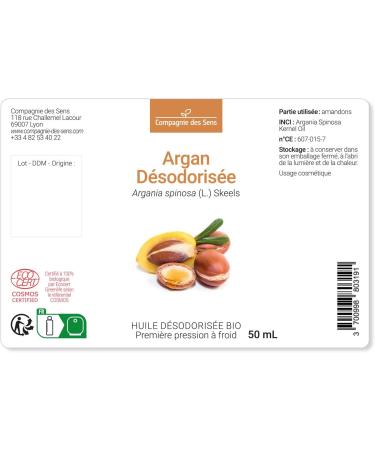 Deodorized Argan from Morocco - Organic Virgin Vegetable Oil - Glass Bottle - First Cold Pressed - 200mL - Buy Online on GoSupps.com