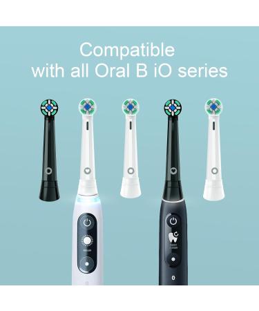 10 Pcs Replacement Toothbrush Heads for Oral B iO 3/4/5/6/7/8/9/10 Series - Compatible Black & White Brush Heads Pack - Buy Online on GoSupps.com