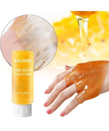30ml 24K Gold Hand Mask - Moisturizing & Brightening Peel Off Cream for Dry Hands | Anti-Aging Handwax Serum - Buy Online on GoSupps.com