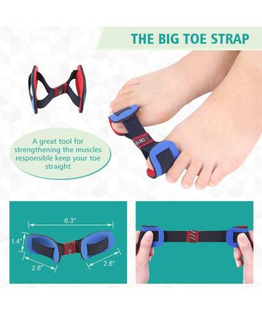 Hallux Valgus Correction Set - Bunion Sleeve & Toe Spreader | 9-Piece Silicone Protectors for Hammer Toe & Claw Toes - Buy Online on GoSupps.com