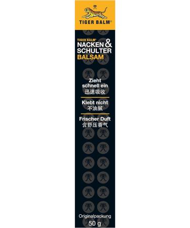 Tiger Balm Neck & Shoulder Balm - 50g | Nourishing Pain Relief Rub for On-the-Go Relief | International Shipping Available - Buy Online on GoSupps.com