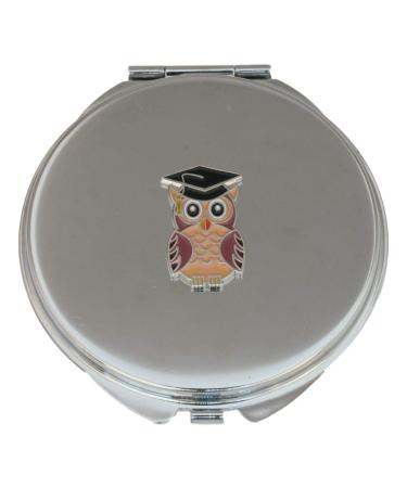 Graduation Owl Compact Mirror Handbag Gift With Free Engraving 527
