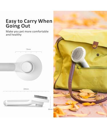 Bayion Cat Brush & Dog Brushes - Best Grooming Tool for Short & Long Hair Cats - Remove Loose Undercoat & Mats - Gray - Buy Online on GoSupps.com