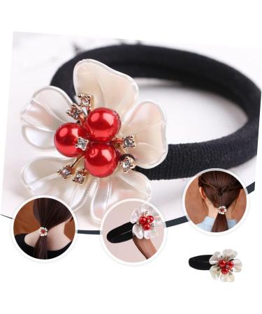 FRCOLOR hair accessories hair rope Multi- Petal Hair Ring pearl hair tie Premium Hair Scrunchies elastic hair rope elastic hair bands Christmas Miss Synthetic Shell Flower Resin Jiangnan - Buy Online on GoSupps.com