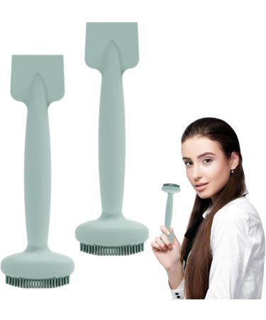 Facial Cleansing Brush Silicone Facial Scrubber Dual Head Waterproof Soft And Skin Friendly Manual Mud Film Brush For Cleaning Aezon Haze Blue 2pcs - Buy Online on GoSupps.com