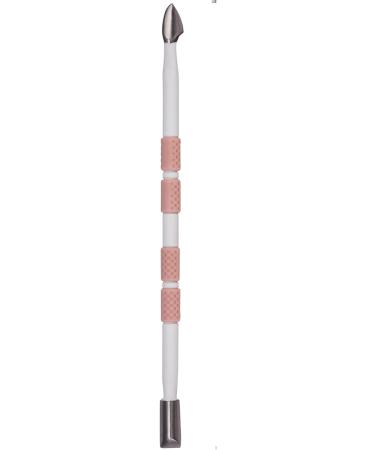 Professional Stainless Steel Cuticle Pusher Tool for Manicure & Pedicure - Pink & White - Stocking Stuffers - Use with Cutter or Trimmer - Buy Online on GoSupps.com