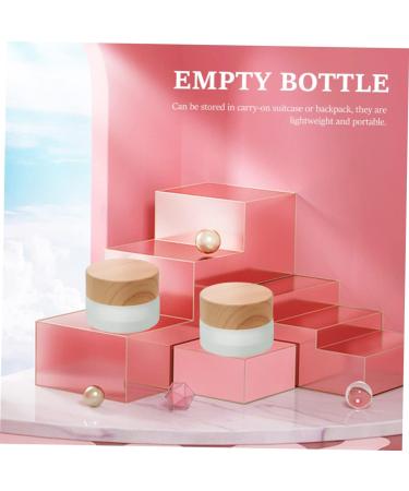 Beavorty Pen wash cup nail remover bottle eyeshadow dead skin soaking tool manicure soaking tool terrarium makeup containers Glass Craft Nail Art Cleaning Cup with cover travel size wood - Buy Online on GoSupps.com